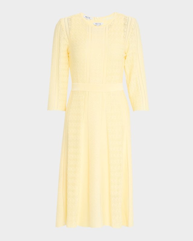 Modern Fit Diamond Pointelle Knit Dress
